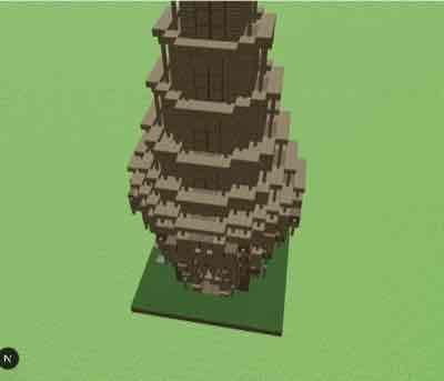 Detailed Wooden Tower