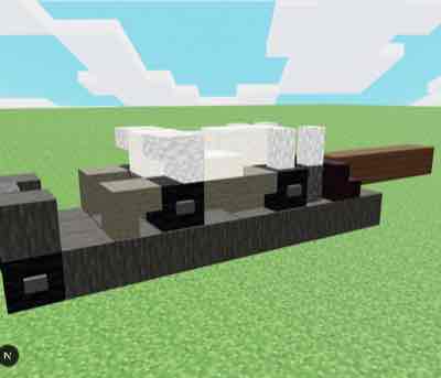 Flatbed Trailer with Construction Vehicle