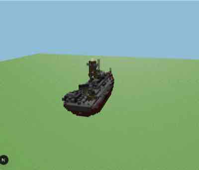 Large Fire Department Boat